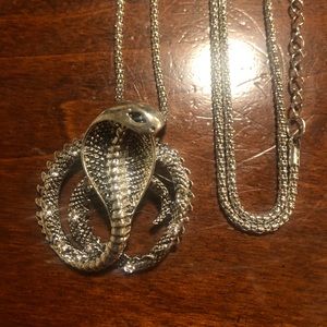 Betsey Johnson Cobra snake necklace new with tags